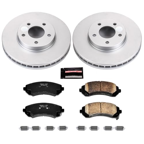 Image of PowerStop Front Brake Kit for Buick Rendezvous 2002-06 |Chevrolet Venture 2002-04 |Oldsmobile Silhouette 2002-04 - Fully-Coated Disc Rotors with Z17 Ceramic Brake Pads Replacement, CRK5234