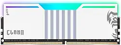 Memória RAM CLANM DDR4 8GB 3200MHz CL19 com Dissipador Branco e Iluminação RGB Desempenho para PC Gamer e Multitarefas