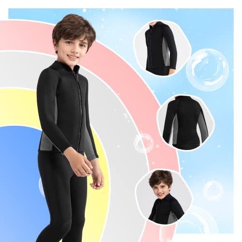 Intboss Kids Wetsuit Top 3Mm Wet Suit Jacket For Boys And Girls 3T 4 T Toddlers Wetsuit Jacket 2Mm Youth Size 6-14 #TOP5