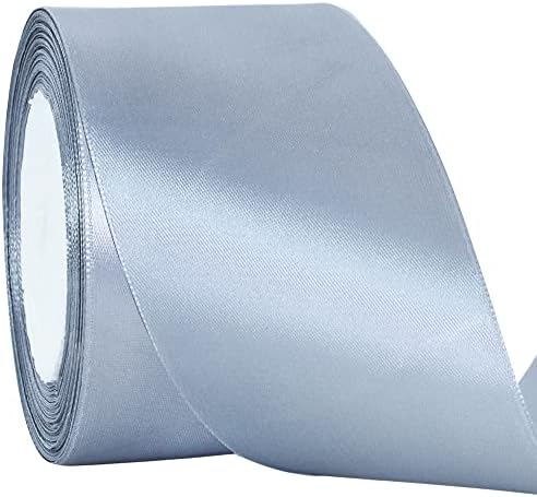 TONIFUL 6 inch x 22yd Wide Gold Satin Ribbon Solid Fabric Large Ribbon for Grand Opening Cutting Ceremony Wedding Birthday Party Decoration Gift Craft Chair Sash Table Car Bows Indoor or Outdoor Yard