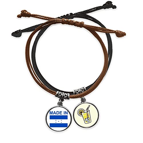Bracelet corde l'amour en Honduras chaîne de main cuir jus de citron