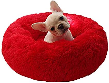 Deluxe Pet Bed for Cats and Small Medium Dogs Cuddler with Soft C...