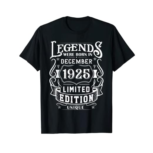 Cumpleaños Diciembre 1925 Edición Limitada Regalo Vintage Camiseta