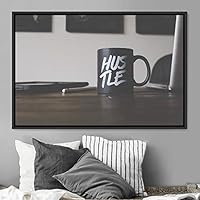 Framed Canvas Wall Art Pressed Quotes 3D Chic Inspirational Multicolor Pop Art Quotes Typography Ultra Whimsical - 16x24 inches