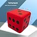 funnysquee 3.15 Inches Foam Dice Toy: A Fun-Filled, Kawaii Dices Educational Toy for Kid Board Game and Learning Sessions (Fortunate Red)