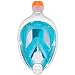 TRIBORD SUBEA EASYBREATH (2018 Version) Full FACE Anti-Fog Snorkel MASK with A Secure Lock and Free Replacement Ring & Optional GoPRO Camera Mount - for Adults OR Kids (Atoll, M/L)