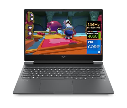 HP Victus 16-r0003sf Ordinateur Portable Gaming 16' FHD IPS 144 Hz, PC Portable Gamer (Intel Core i7-13620H, RAM 16 Go, SSD 512 Go, Nvidia GeForce RTX 4060 8Go, Windows 11), Laptop Gris, AZERTY
