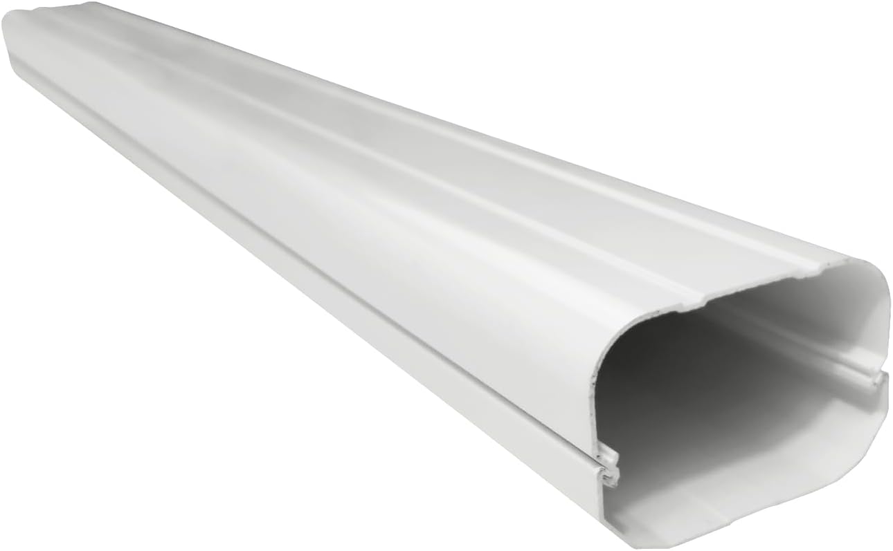 MAXWELL 17' PVC Decorative Refrigerant Line Set Cover Kit for Mini-Split Copper Lines