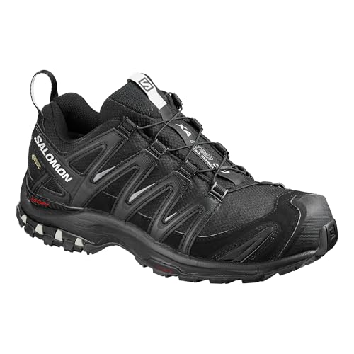 Salomon Women’s XA PRO 3D Gore-Tex Waterproof Trail Running Shoes - Black/Black/Mineral Grey - 7