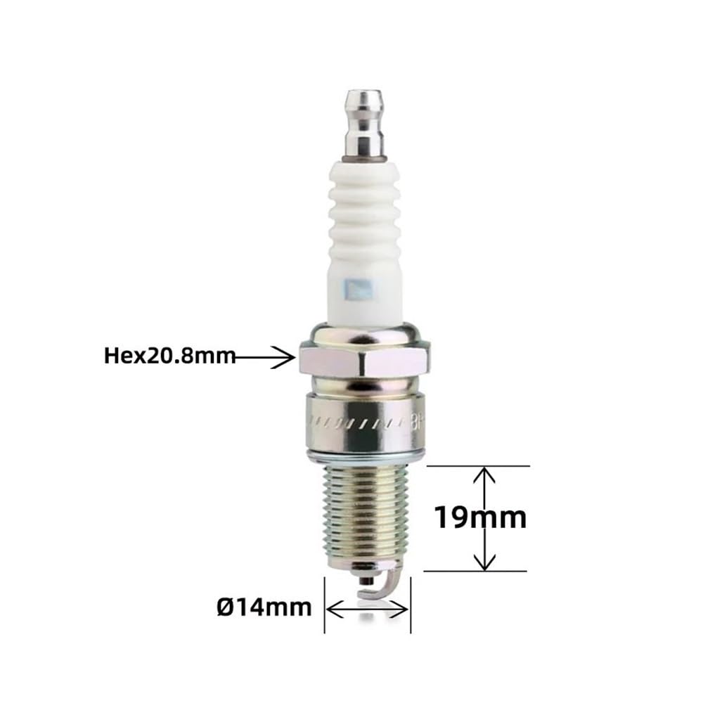 Bujías de aleación para automóviles BPR6ES 7822, compatibles con cortacéspedes Changan, Livina, Sylphy y Jincheng AX100 (número de Pieza Original 12121258159, Juego de 6).