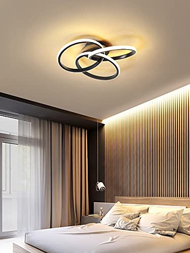 Lustre LED dimmable à télécommande pour salon et chambre moderne - 2