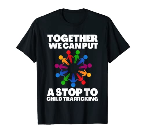 Save The Kids Acabe con la trata de niños y deje de Camiseta
