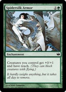 Magic The Gathering - Spidersilk Armor - Duel Decks: