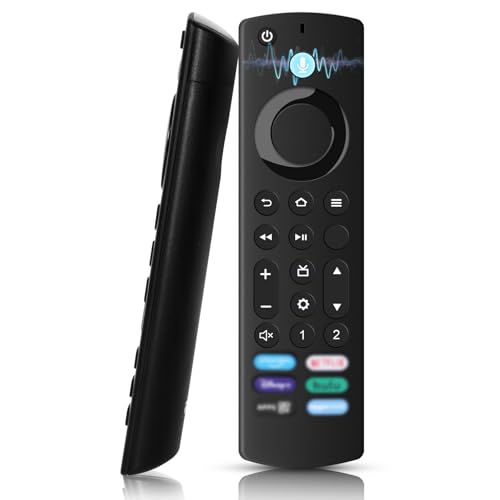 Pilot zdalnego sterowania (4. generacja) do telewizorów Smart TV (2. generacja, 3. generacja, Lite, 4K), kompatybilny z Amazon Fire TV Stick (4K, 4K Max, HD), z 6 przyciskami szybkiego dostępu i