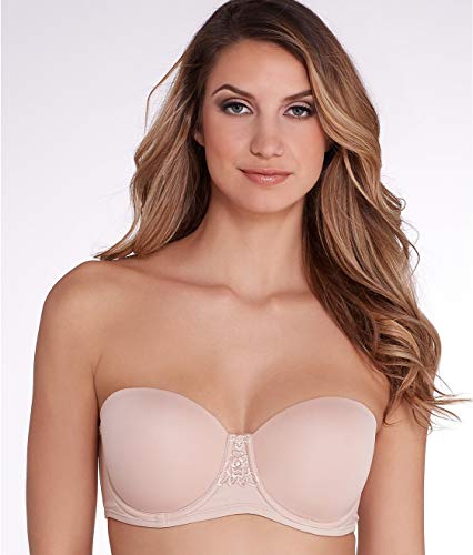 Image of Vanity Fair Women's Beauty Back Smoothing Strapless Bra, 4-Way Stretch Fabric, Lightly Lined Cups up to H
