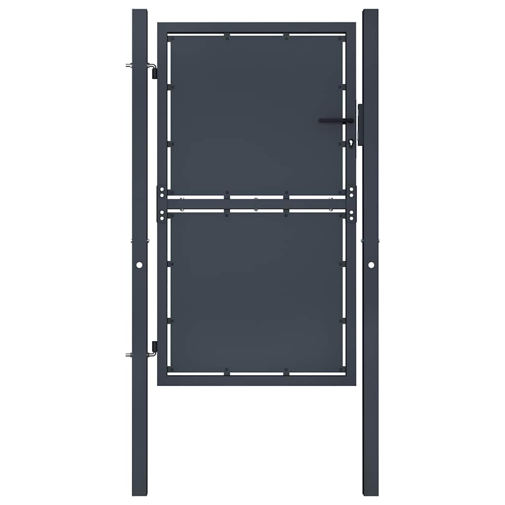 vidaXL Gartentor aus Stahl 100 x 150 cm Anthrazit