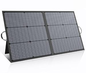 MHPOWOS 110W Tragbares Solarpanel IP67 Wasserdichtes Faltbares Solarmodul