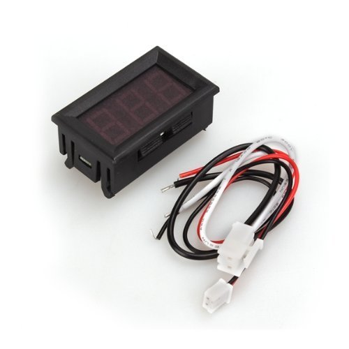 Colemeter Ampèremeter voor paneel DC 0-10 A stroommeter tester LED rood