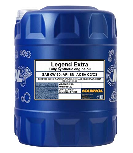 1 x 20 Liter, MANNOL Legend Extra 0W-30 MB 229.51 C3 DPF Motoröl