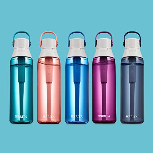 Brita Premium Filtered Water Bottle With Straw, Reusable, Bpa Free Plastic, Blush, 26 Ounce,1 Count #TOP6