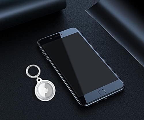 cty 2 pack tpu gps protective case compatible with airtags tracker soft protector anti scratch case transparent material ring cover for airtagtranspa