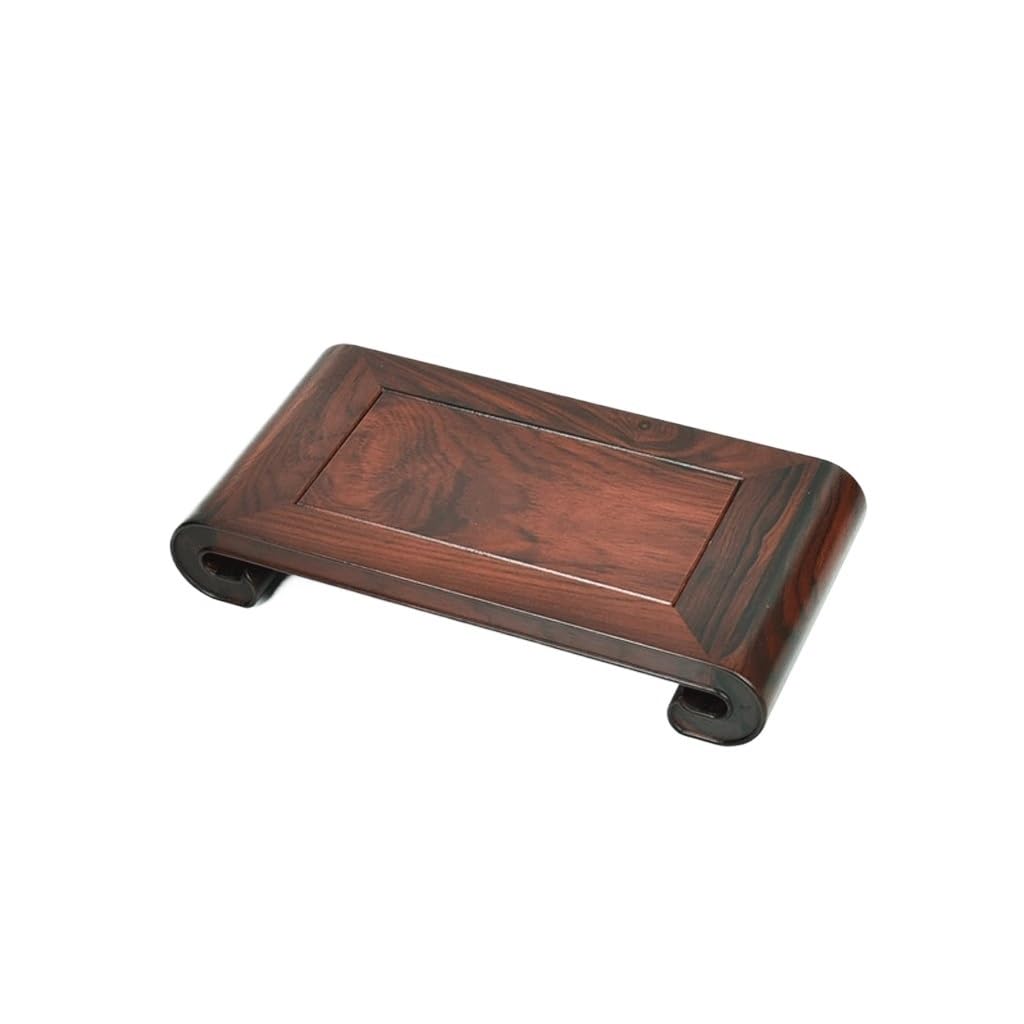 MPOPO Bonsai Pedestal Base Solid Wood Rectangular Flowerpot Purple Sand Pot Teapot Shelf Bonsai Several Racks Vase Display Stands Pedestal Base