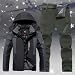 Skianzug Herren 2 Teiler Wasserdichter Schneeanzug für Männer Ski Anzug Set Winter Warm Skibekleidung Ausrüstung Snowsuit Teilig Teile Thermo Skijacke Hose Winddicht Outdoor Snowboard Alpin Gefüttert