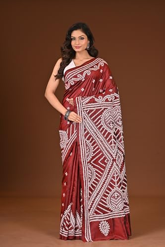 Ramshyam Collection brown pure silk saree in pure silk – image 2