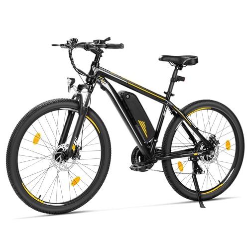 Touroll U1 Vélo Électrique, 26"/29" Vélo Électrique en Montagne pour Adulte, VTT électrique 250 W, Batterie Amovible 13AH, Autonomie 65 km, E-Bike 21 Vitesses (U1 26")