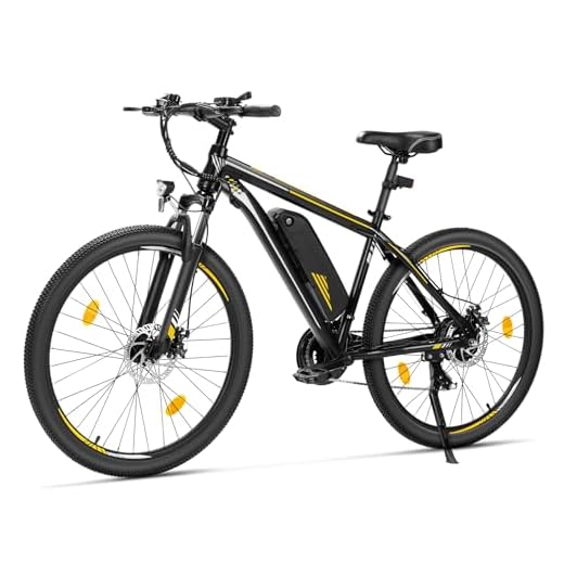 Touroll U1 E-Bikes, 26/29 Zoll E Bike Herren Damen mit Abnehmbarer 36V 13Ah Akku, 250W Motor MTB, E-Mountainbike mit 21 Gang, Elektrofahrrad Reichweite über 65KM, CST Off-Road-Reifen