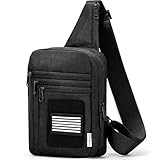 GEMIU Concealed Carry Bag for Men CCW Sling Bag Tactical EDC Shoulder Bag with Adjustable Strap Black
