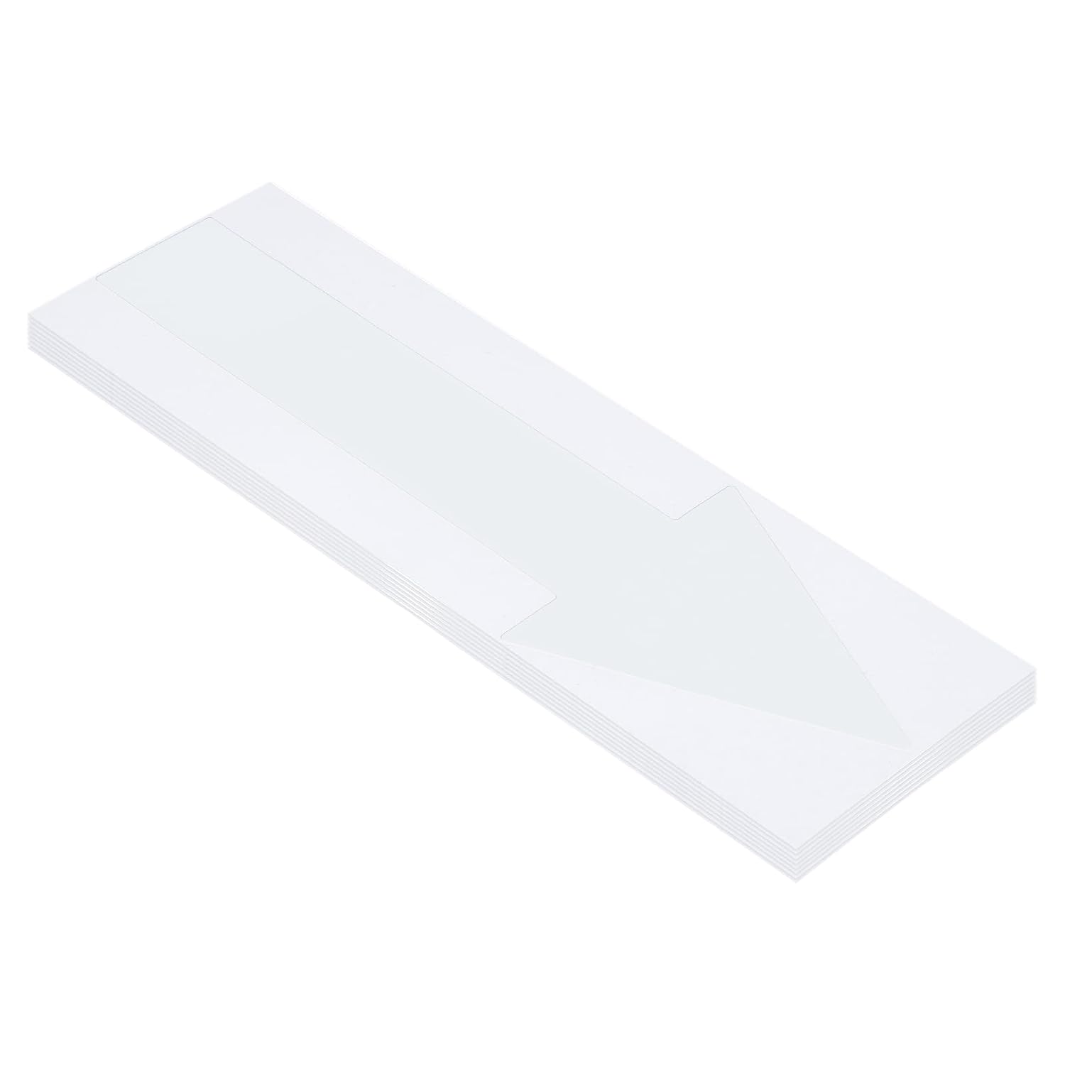 PATIKIL Arrow Sticker 12x4 Inch Black 8 Pcs PVC Self-Adhesive