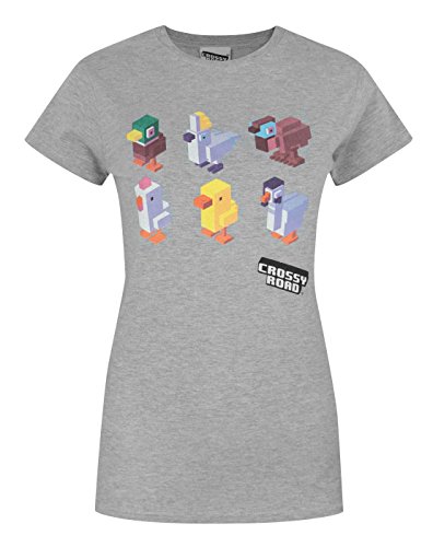 Image of Crossy Road Characters Women's T-Shirt (XXL) Light Grey
