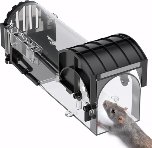 Leafly Rat Trap Cage for House Garden Patio, 32 cm Humane Mouse T...
