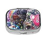 フォートナイト 金属携帯用ピルケース 小型長方形薬入れケース