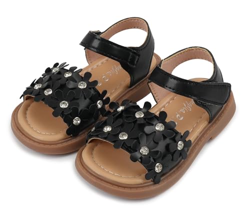 Happy Cherry Girls Sandals Open Toe Summer Outdoor Flat Casual Beach Dress Shoes