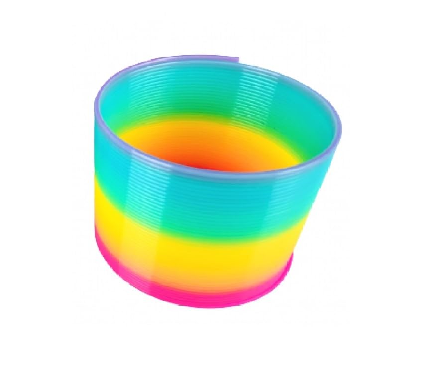 Rainbow Spiral Toy - Approx. 10 Cm Plastic Stair Runner For Kids & Adults