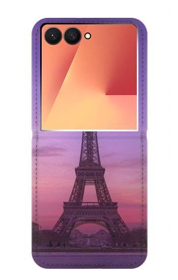 Housse Cuir Samsung Z Flip 7 Eiffel Anti-Choc et Anti-Rayure