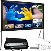 Elite Screens OMS120H2 Yard Master 2 Outdoor Projector Screen with Stand, 16:9 Aspect Ratio, 8K 4K Ultra HD 3D, 120 Inch