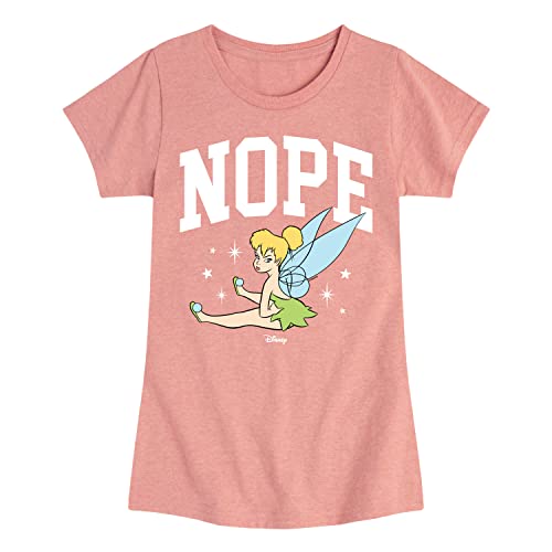 Disney - Tinker Bell - Tinker Bell Nope - Toddler and Youth Girls Short Sleeve Graphic T-Shirt