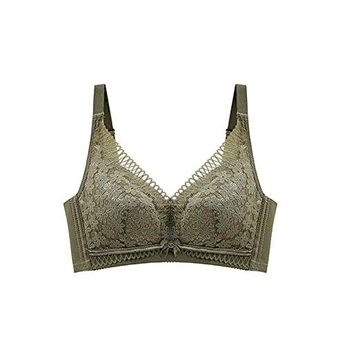 Soutien-gorge sans couture anti-irritation grand bonnet vert kaki