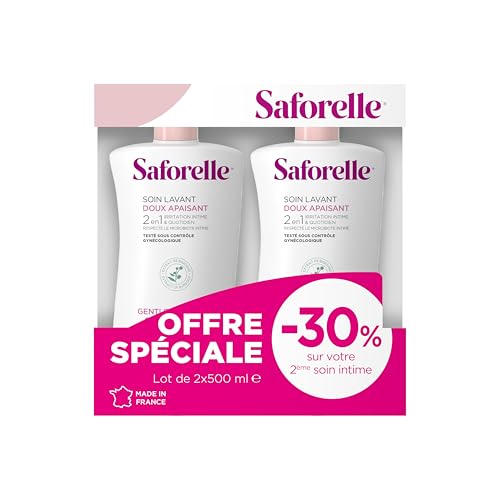 Saforelle Soin Lavant Doux Apaisant 500 ml x2