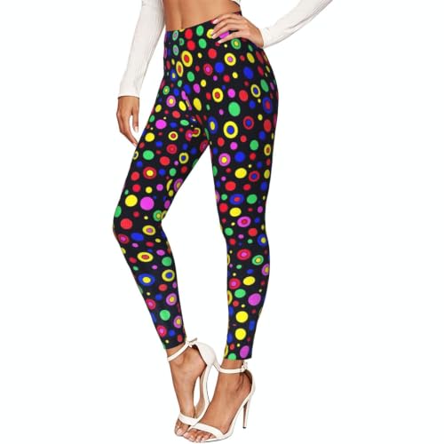 Leggings elásticos redondos para yoga y pantalones estampados de gimnasio