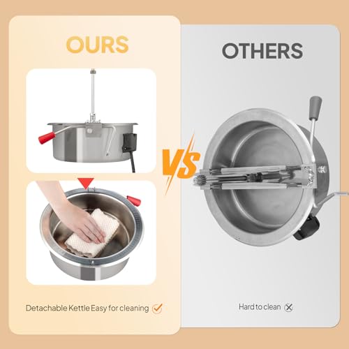 ROVSUN Popcorn Machine w/Cart, Wheels & 8 Oz Kettle Makes Up to 32 Cups ETL Certified, Popcorn Maker w/Candy Dispensers, Scoop, Oil Spoon & 3 Popcorn Cups for Commercial Home Theater, Black