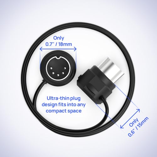 cme midi cable 4-pack - 1ft  30cm 5-pin din low-profile - mirrored 45-degree angled ultra