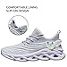 MGBDSZ Mens Running Shoes Tennis Walking Work Non Slip Gym Sports Sneakers Slip on Athletic Workout Casual Lightweight Breathable Fashion White US 9.5