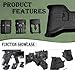 5pcs Sleeve Mag Graffitiable Fits All Model, Vertical Grip Gun Grip Replica, Model Decorations(Black)