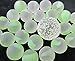 Big Game Toys~25 Glass Marbles Moon Glow Green/Yellow Speckled Classic Style Game Pack (24 Player, 1 Glow in The Dark Shooter) Decor/Vase Filler/Aquarium Shooter Patch MIB