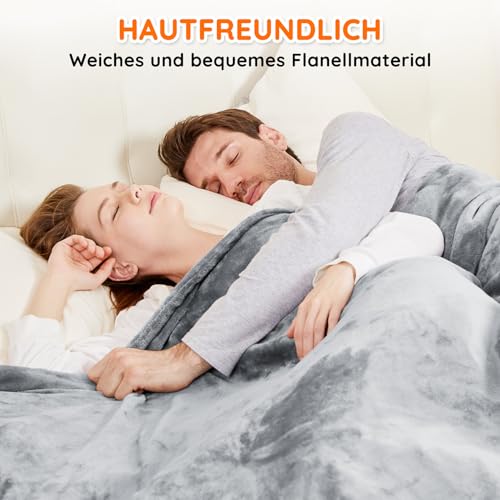 Mia&Coco Heizdecke mit Abschaltautomatik 180x200cm, 10 Heizstufen Up-to-9 Stunden Auto-Off-Timer Elektrische Wärmedecke Bett Wärme Decke… – Ansicht 6