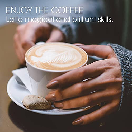 Milk Frothing Pitcher Frothing Jug 304 Stainless Steel Pitcher Espresso Steaming Pitcher 350Ml/12Oz For Home Barista Foaming,Espresso Machine Accessories (12 Oz/350 Ml) #TOP6